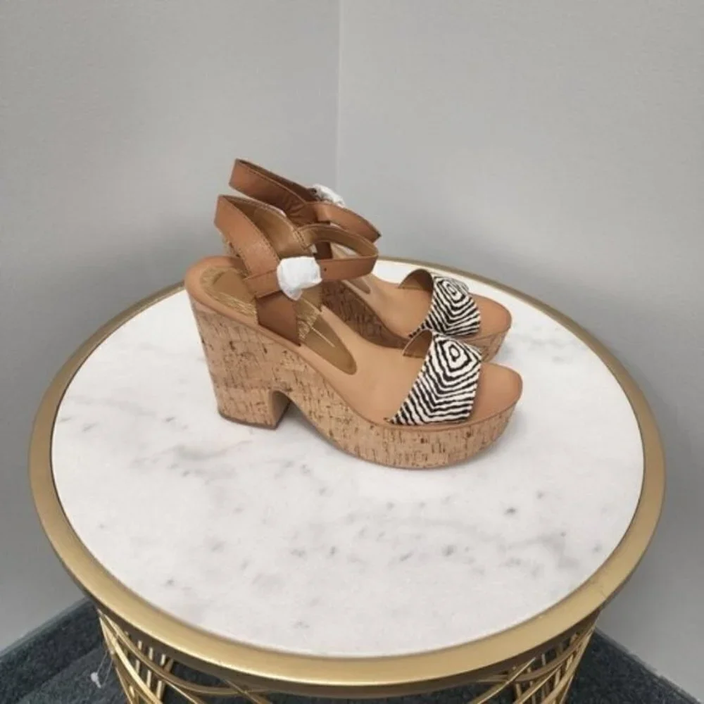 Dolce Vita Randi Calf Hair Platform Sandal